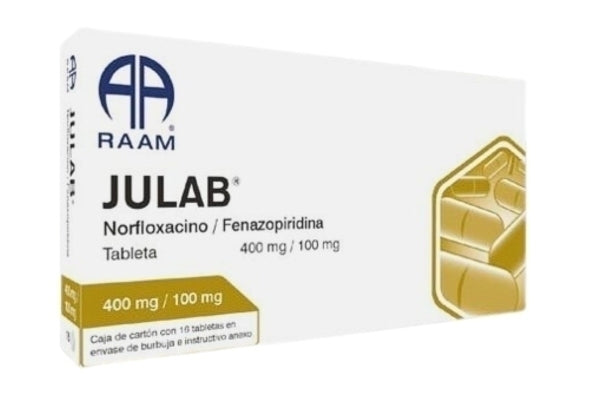 JULAB c/16 TABS. 400/100 MG.