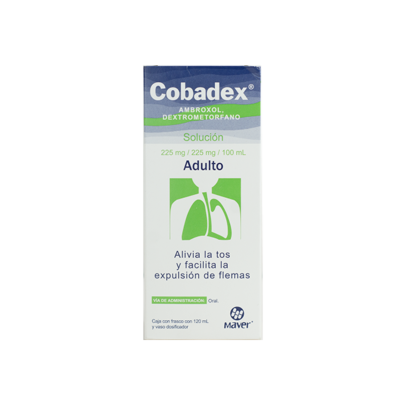 COBADEX SOL. Adulto Fco. 120 ML. 225-225 MG/100 ML.