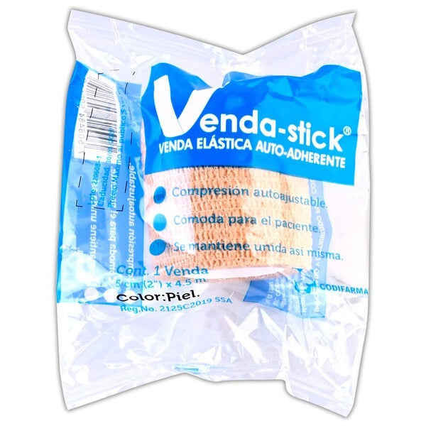 VENDA-STICK Auto adherente (Color Piel) 5cm. (2") x 4.5m. c/1 Pza.