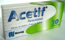 ACETIF c/10 TABS. 500 MG.