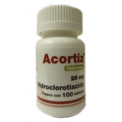 ACORTIZ Fco. c/100 TABS. 25 MG.