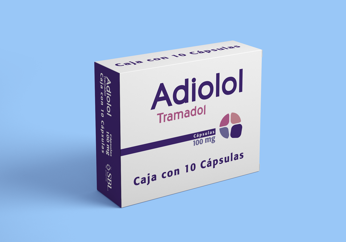 ADIOLOL Cja. c/10 CAPS. 100 MG.