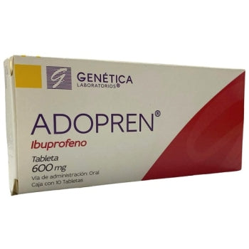 ADOPREN Caja c/10 TABS. 600 MG.