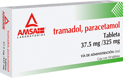 TRAMADOL/PARACETAMOL (Amsa) c/10 TABS. 37.5/325 MG.