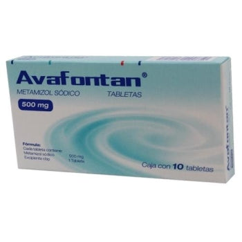 AVAFONTAN c/10 TABS. 500 MG.