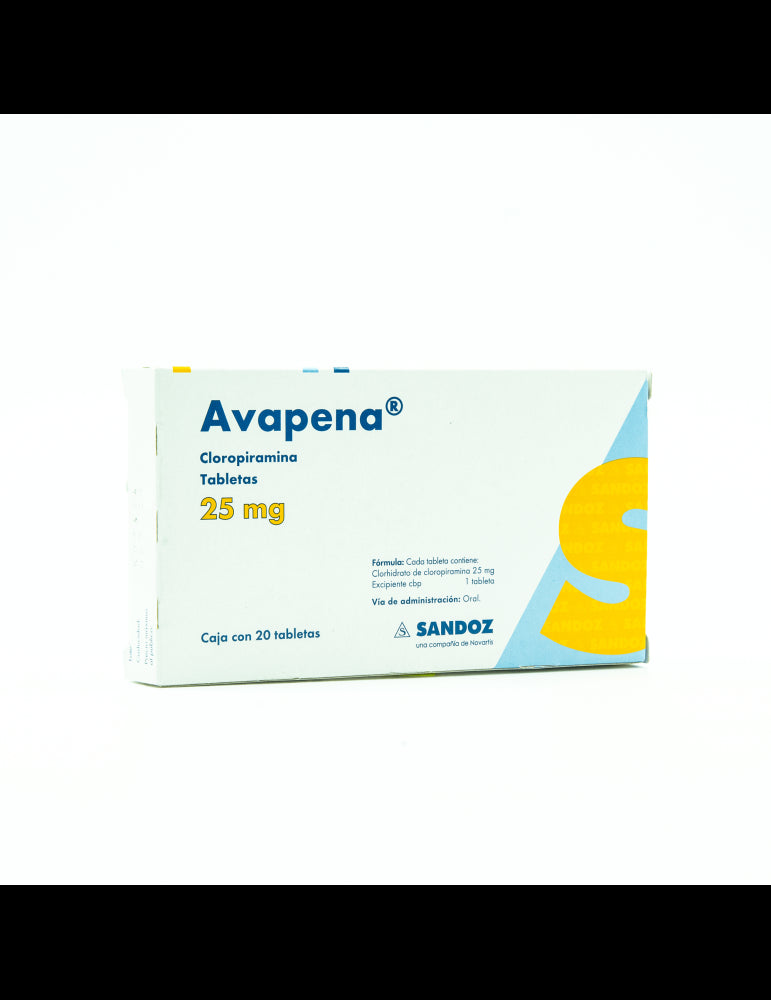 AVAPENA c/20 TABS 25 MG.