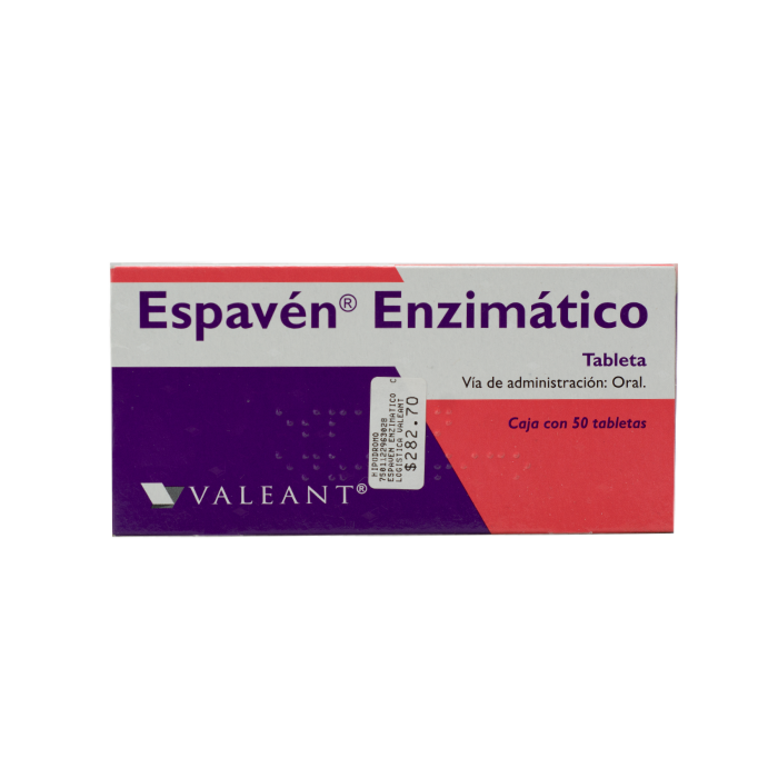 ESPAVÉN Enzimático c/50 TABS. 40/130/25/5 MG.