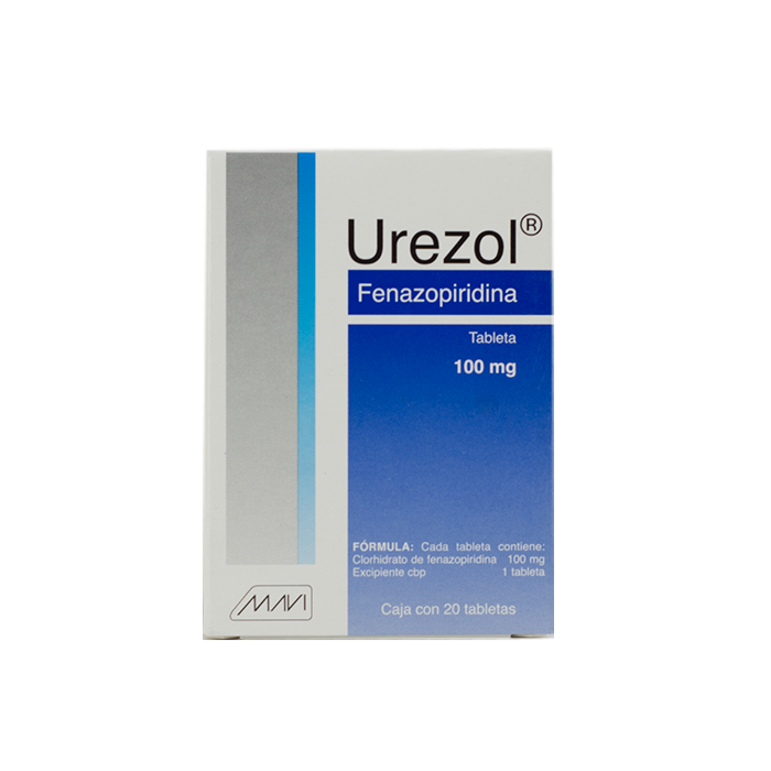 UREZOL c/20 TABS. 100 MG.