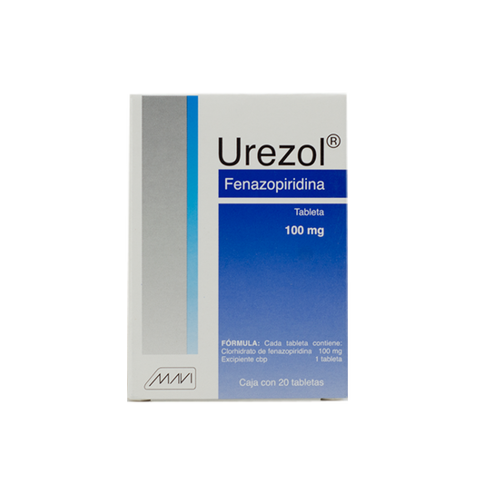 UREZOL c/20 TABS. 100 MG.