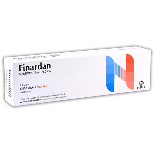 FINARDAN Sol. Iny. c/2 JGAS. Prellenadas 3,800 UI Axa/0.4 ML.