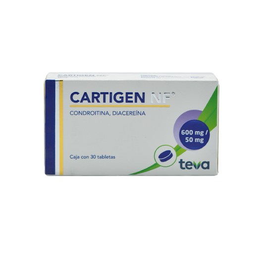 CARTIGEN NF c/30 TABS. 50/600 MG.