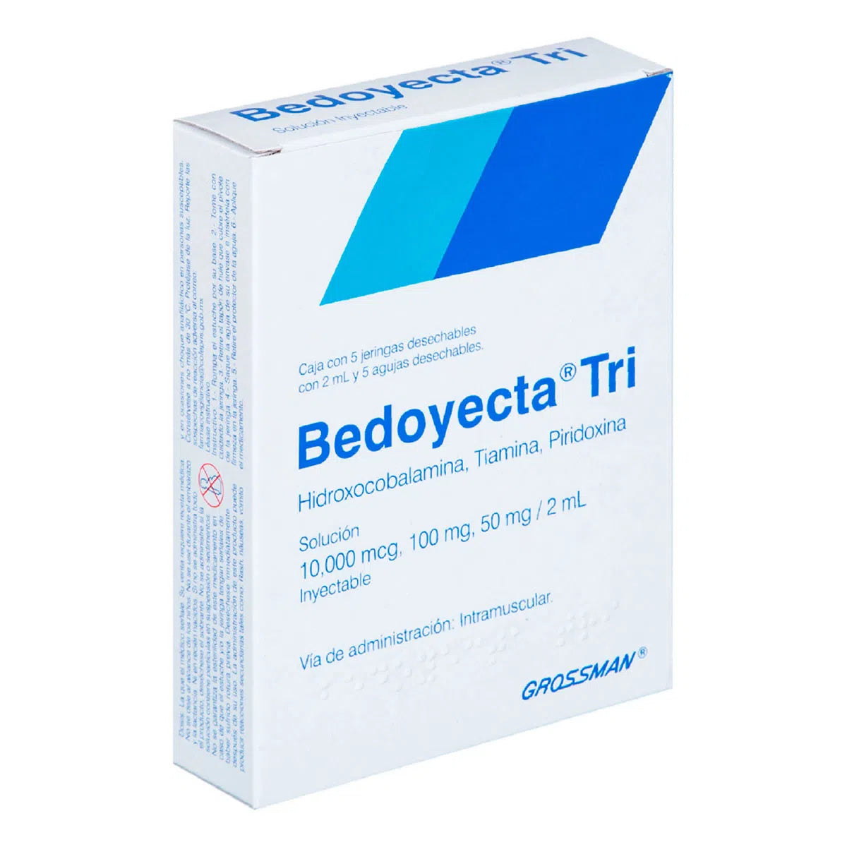 BEDOYECTA TRI Sol. Iny. c/1 JGA. Prellenada 100-50-10 MG/2 ML. (Tripack)