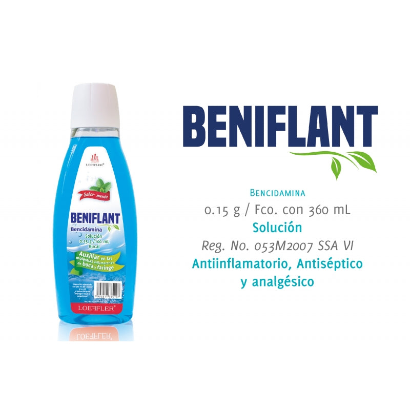 BENIFLANT SOL. BUCAL Fco. c/360 ML. 0.15 G/100 ML.