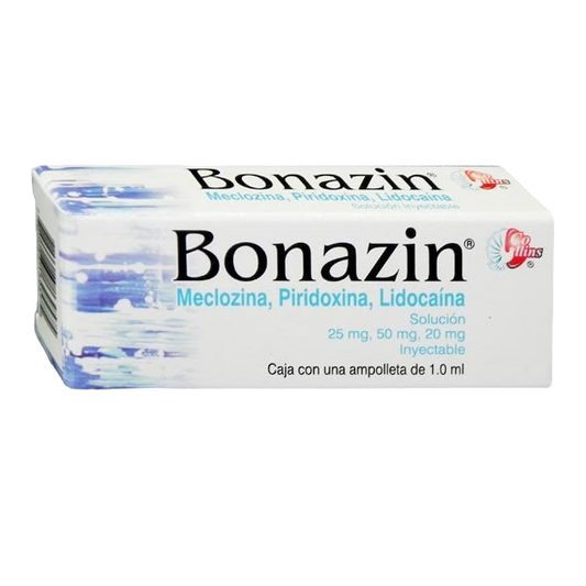 BONAZIN Sol. Iny. c/1 AMPTA. 25-50-20 MG/1 ML.