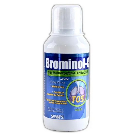 BROMINOL-C JARABE Infantil Fco. 120 ML. 113-150 MG/100 ML.