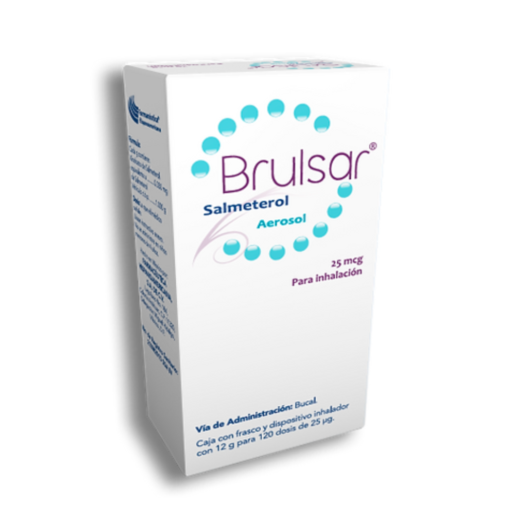 BRULSAR AEROSOL p/Inhalación Fco. c/120 Dosis 25 MCG.