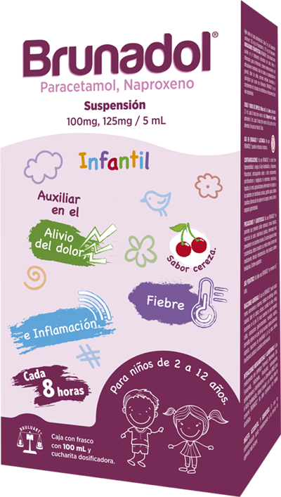 BRUNADOL SUSP. Fco. 100 ML. 100-125 MG/5 ML.