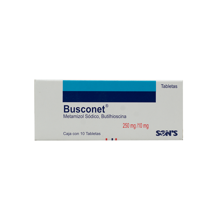 BUSCONET c/10 TABS. 10/250 MG.