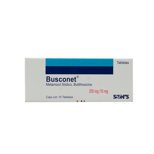 BUSCONET c/10 TABS. 10/250 MG.