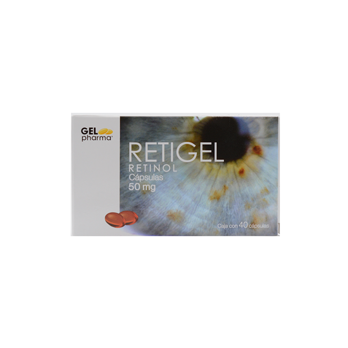 RETIGEL c/40 CAPS. 50 MG.