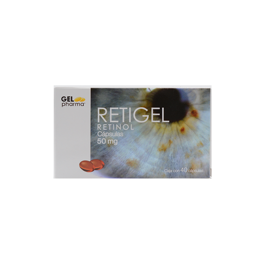 RETIGEL c/40 CAPS. 50 MG.