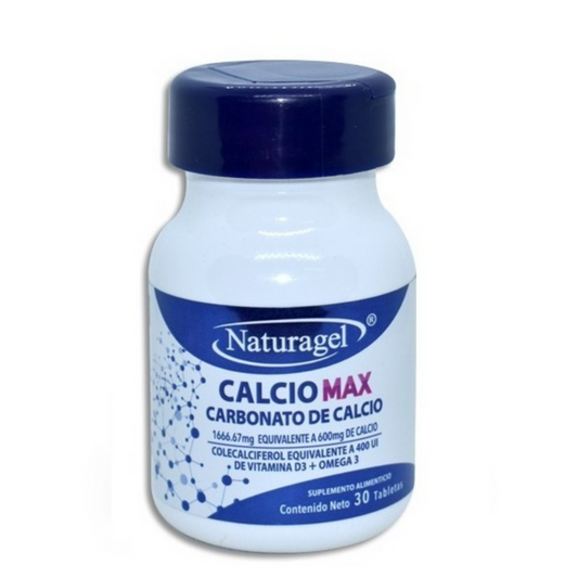 CALCIO MAX c/30 TABS. 600 MG/400 UI.