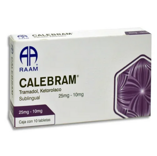 CALEBRAM c/10 TABS. Sublingual 25-10 MG.