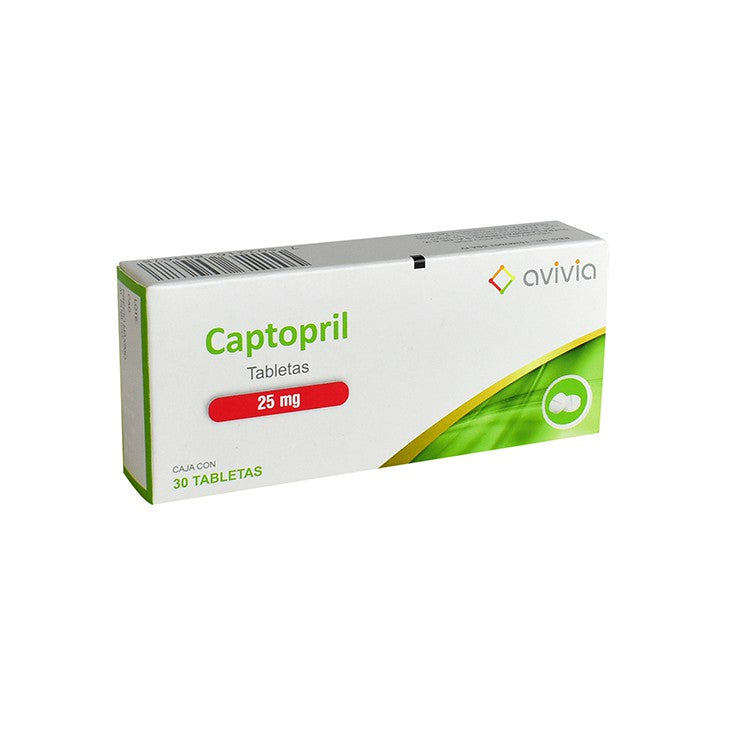 CAPTOPRIL (Avivia) c/ 30 TABS. 25 MG.