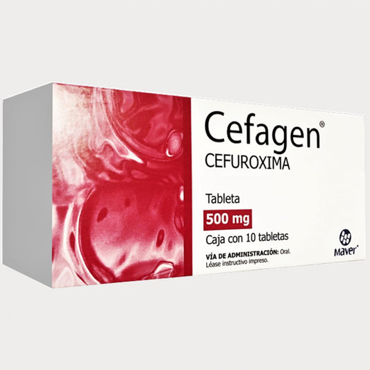 CEFAGEN c/10 TABS. 500 MG.