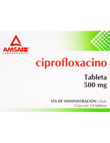 CIPROFLOXACINO (Amsa) c/14 TABS. 500 MG.