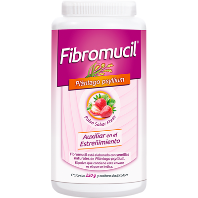 FIBROMUCIL POLVO Sabor Fresa Fco. c/250 G. 31.49 G/100 G.