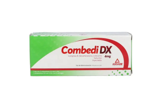 COMBEDI DX Sol. Iny. c/6 AMPTAS. (1-2) 100-100-5-4-30 MG/3 ML. y 3 Jeringas.