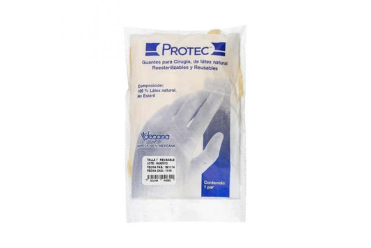 GUANTES LÁTEX CIRUGÍA Estéril (Protec) Talla 7 c/1 PAR.