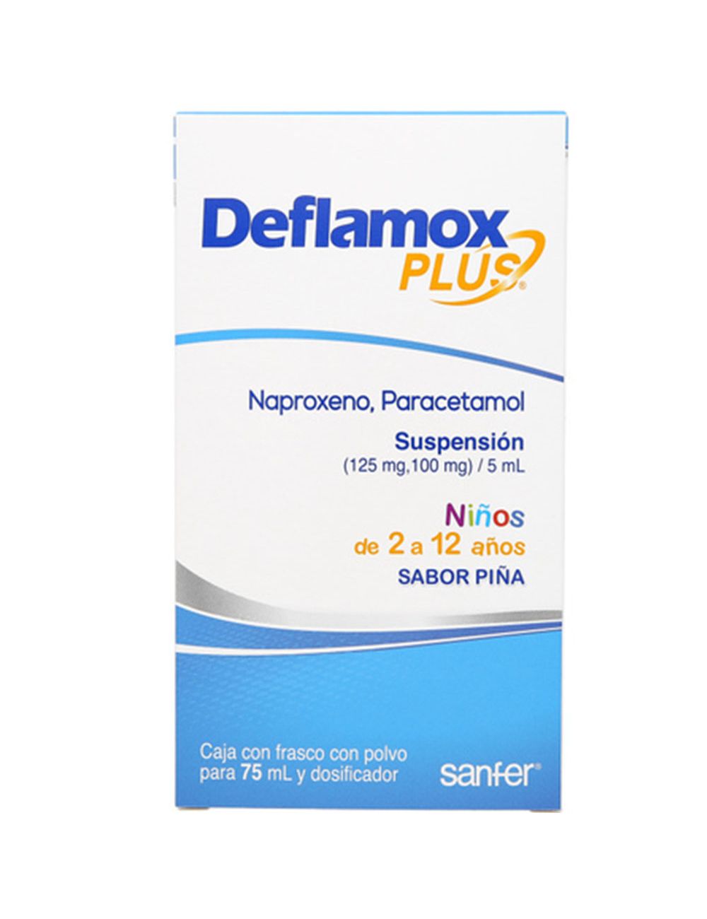 DEFLAMOX PLUS SUSP. 75 ML. 125/100 MG.