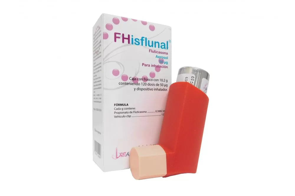 FHISFLUNAL AEROSOL p/Inhalación c/120 DOSIS 50 MCG.