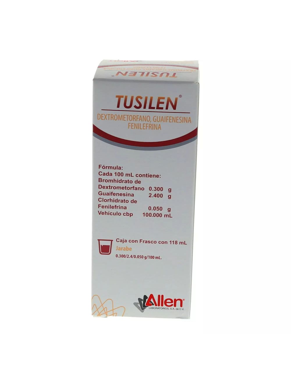 TUSILEN JARABE Adulto Fco. 118 ML. 0.300-2.4-0.050 G/100 ML.