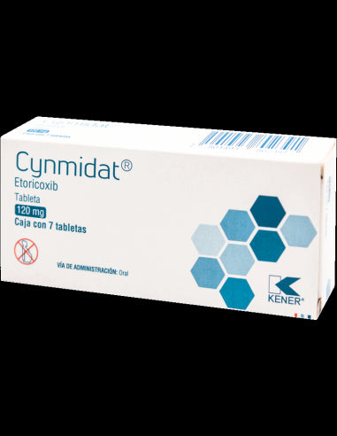 CYNMIDAT c/7 TABS. 120 MG.