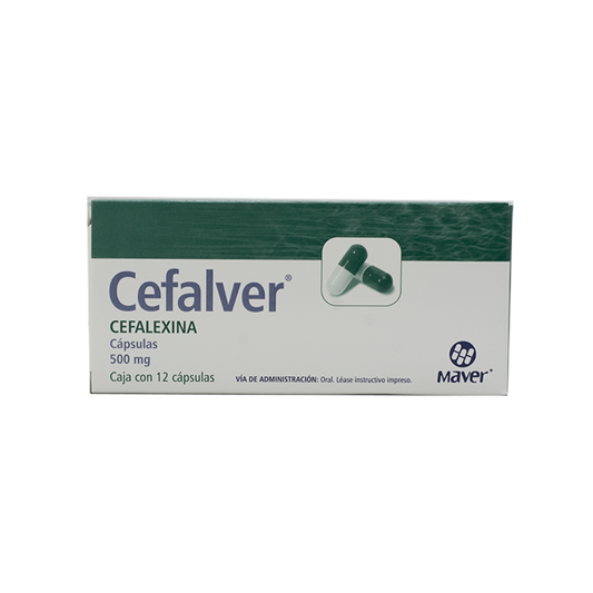 CEFALVER c/12 CAPS. 500 MG.