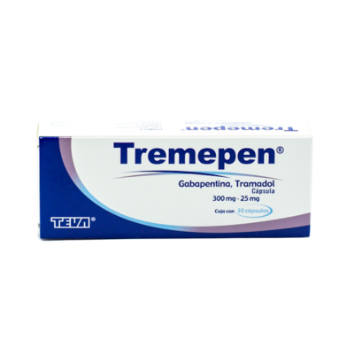 TREMEPEN c/30 CAPS. 300/25 MG.