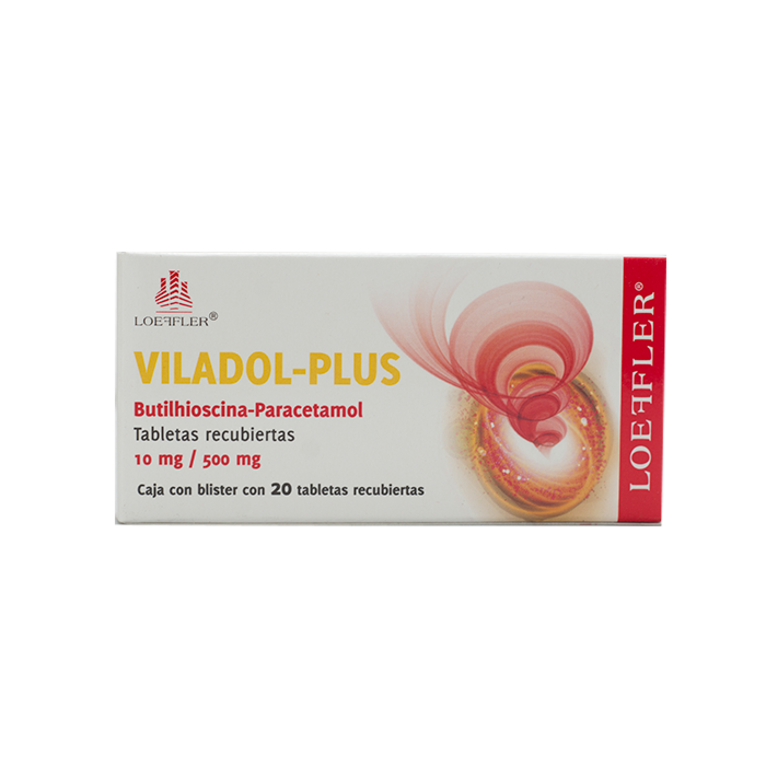 VILADOL-PLUS c/20 TABS. 10/500 MG.