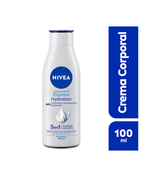 NIVEA Express Hydration 48H Crema Corporal PIEL NORMAL 100 ML.