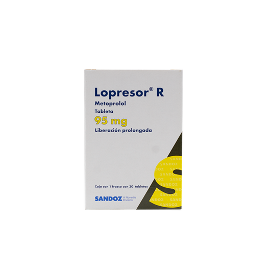 LOPRESOR R c/30 TABS. L.P. 95 MG.