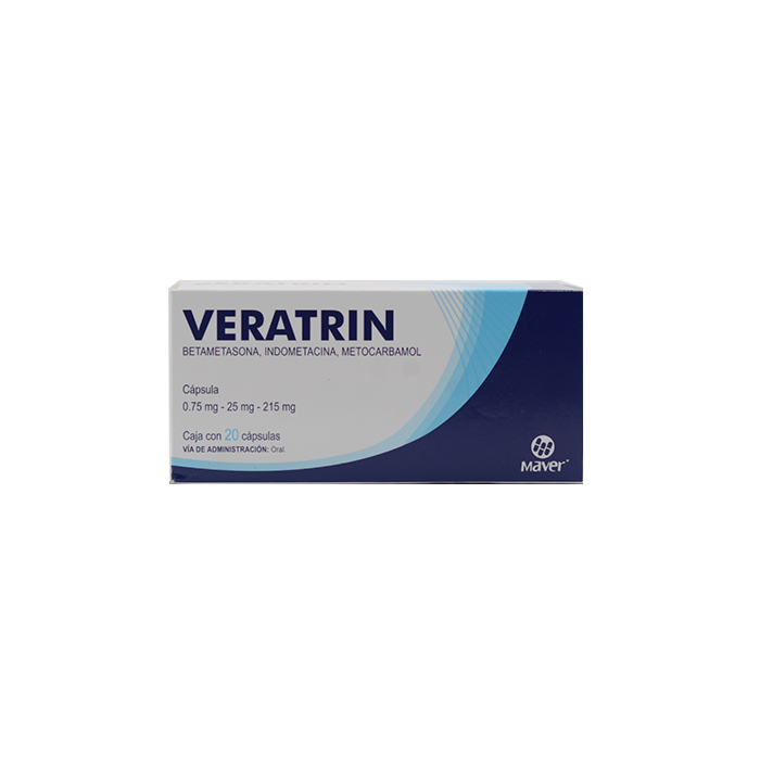 VERATRIN c/20 CAPS. 0.75/25/215 MG.