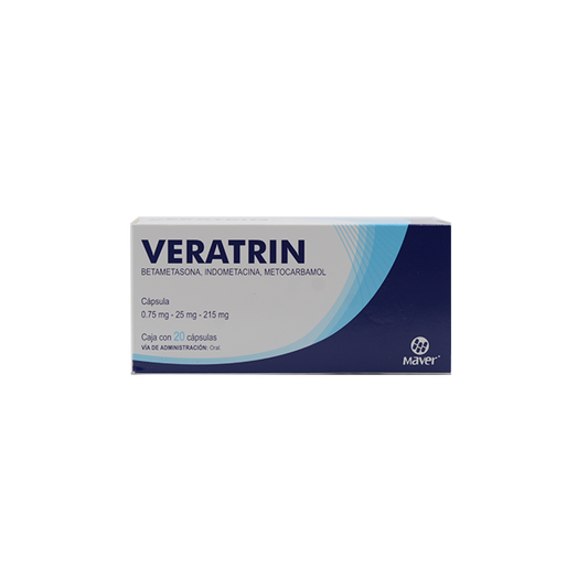 VERATRIN c/20 CAPS. 0.75/25/215 MG.