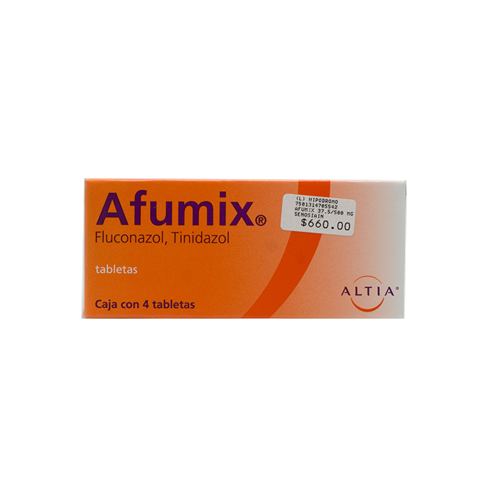 AFUMIX c/4 TABS. 37.5/500 MG.