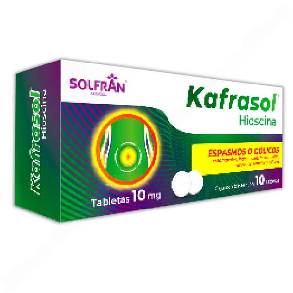 KAFRASOL c/10 TABS. 10 MG.