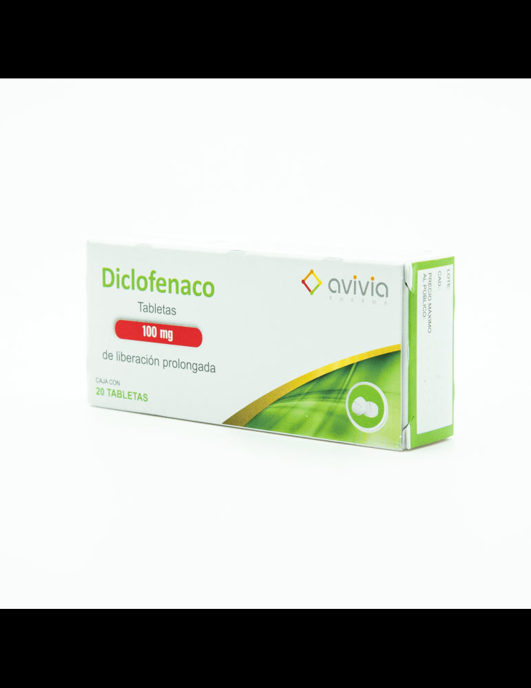 DICLOFENACO (Avivia) c/20 TABS. L.P. 100 MG.