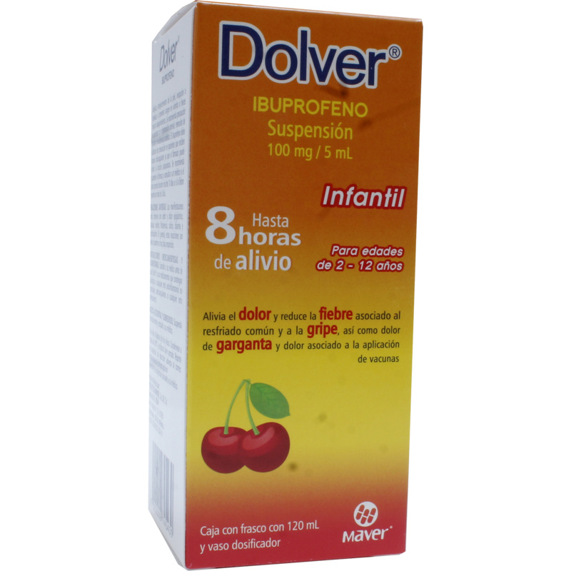 DOLVER SUSP. Sab. Cereza Fco. 120 ML. 100 MG/5 ML.