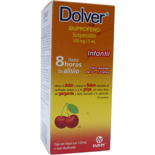 DOLVER SUSP. Sab. Cereza Fco. 120 ML. 100 MG/5 ML.