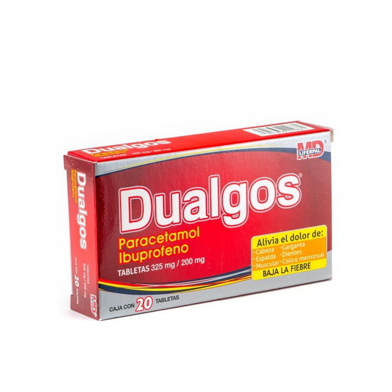 DUALGOS c/20 TABS. 200/325 MG.